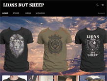 Tablet Screenshot of lionsnotsheep.com